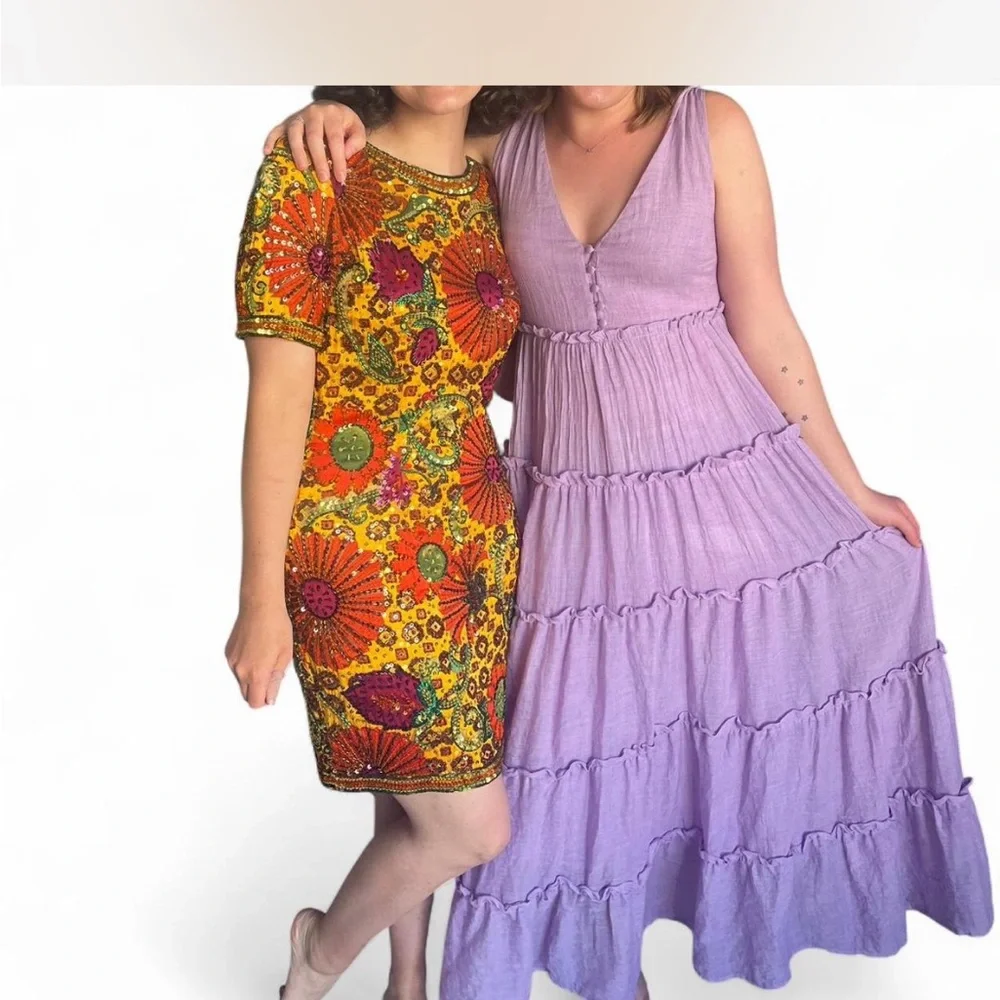 Oleg Cassini yellow orange